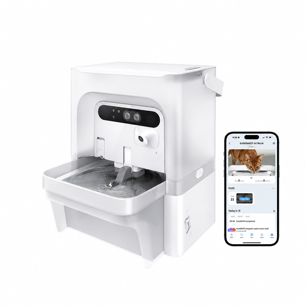 Eversweet Ultra Water Fountain with AI Camera 5L