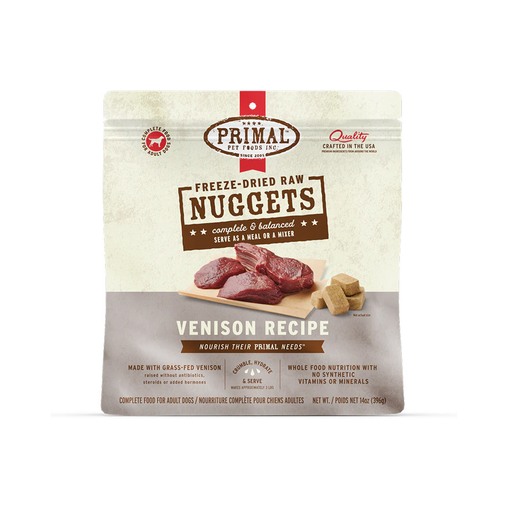 Freeze Dried Venison Nuggets Dog Food