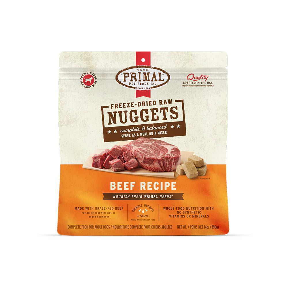 Freeze Dried Beef Nuggets Dog Food