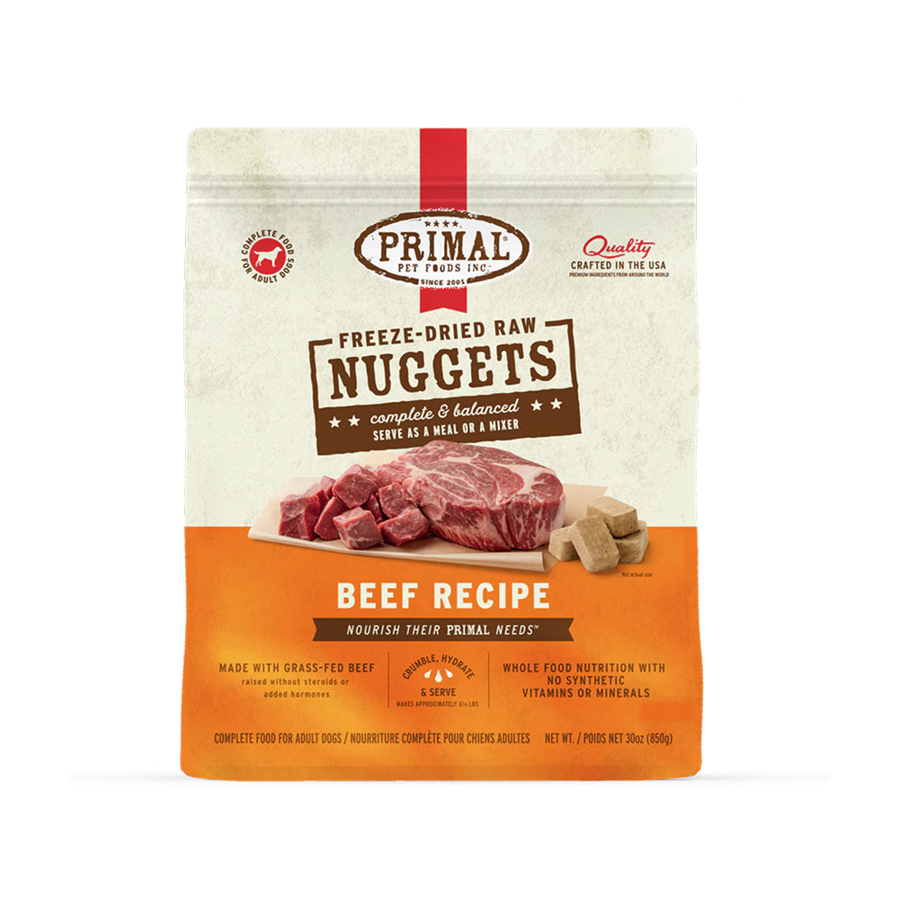 Freeze Dried Beef Nuggets Dog Food