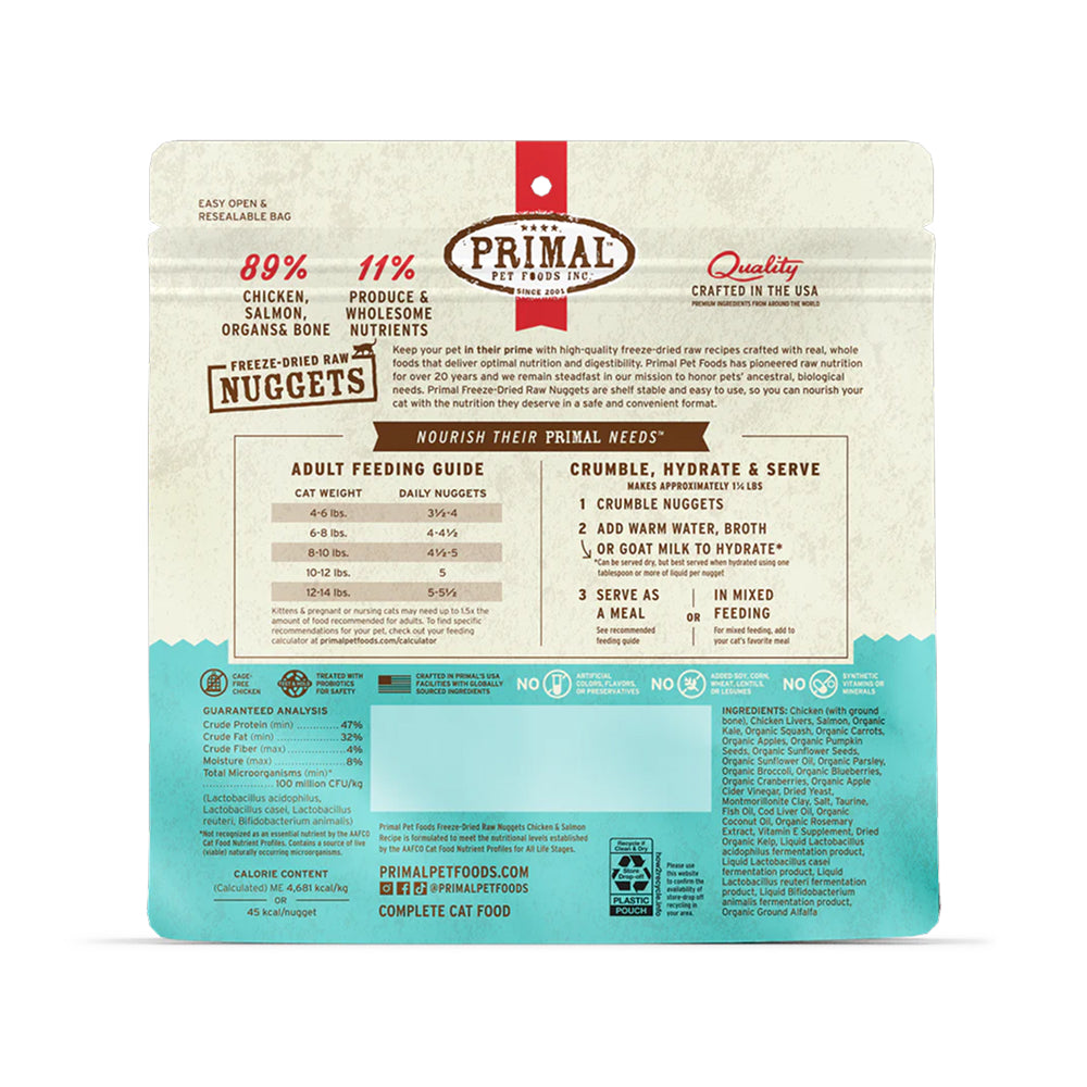 Freeze Dried Chicken & Salmon Nuggets Cat Food