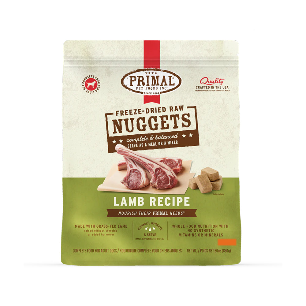 Freeze Dried Lamb Nuggets Dog Food