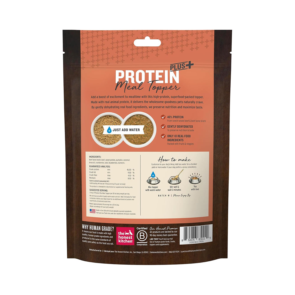 Protein Plus - Grain Free Beef & Superfoods Dog Meal Topper