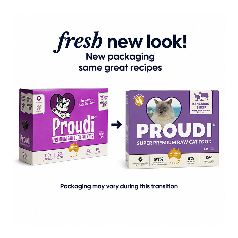 Frozen Kangaroo & Beef Raw Cat Food