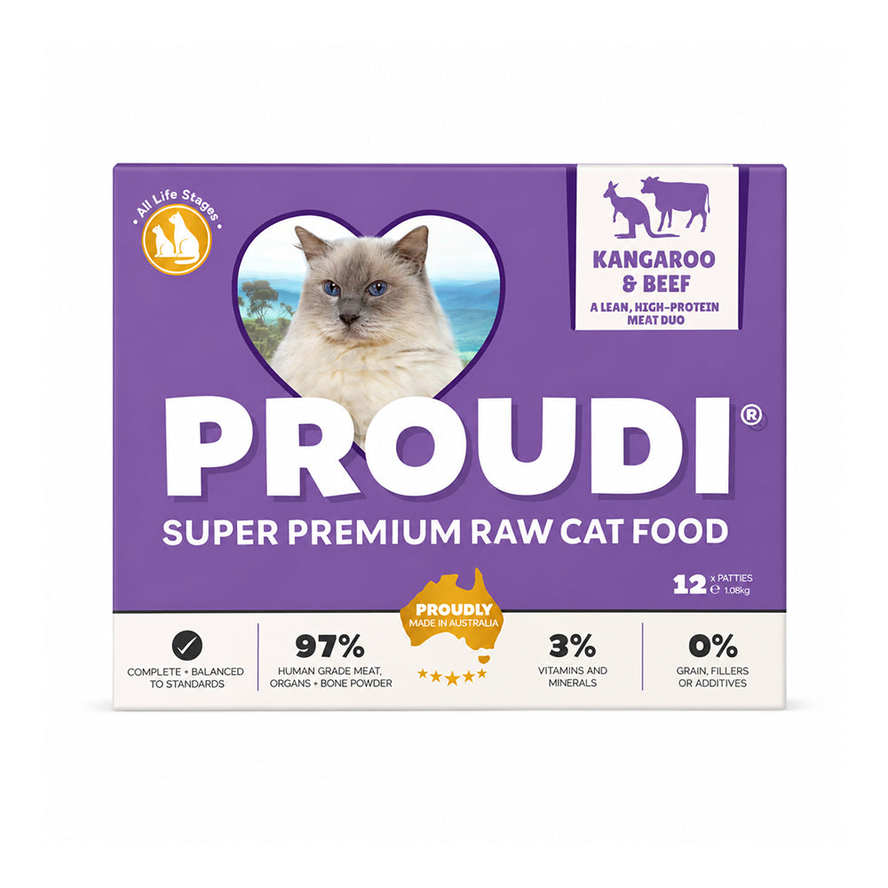 Frozen Kangaroo & Beef Raw Cat Food