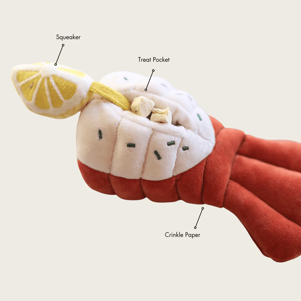 Grilled Lobster Nosework Dog Plush Toy