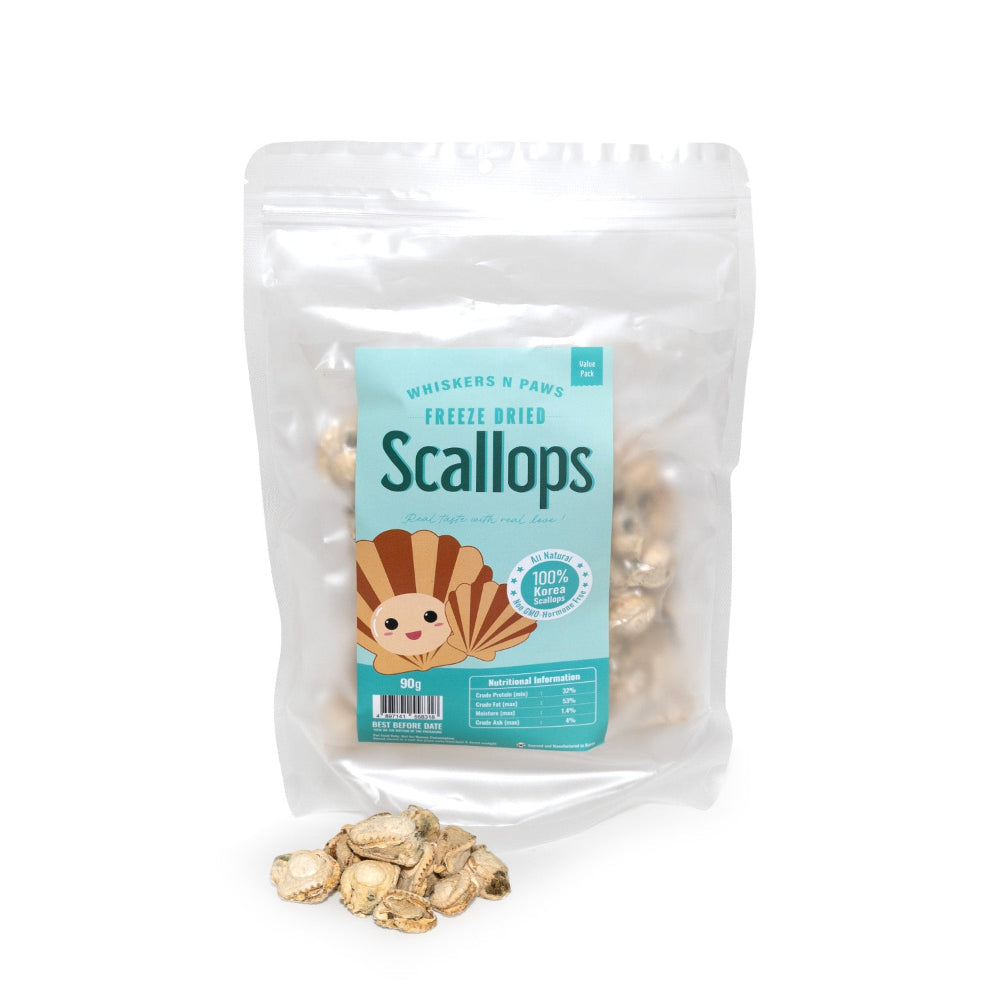 Limited Edition Freeze Dried Scallops Treats for Dogs & Cats