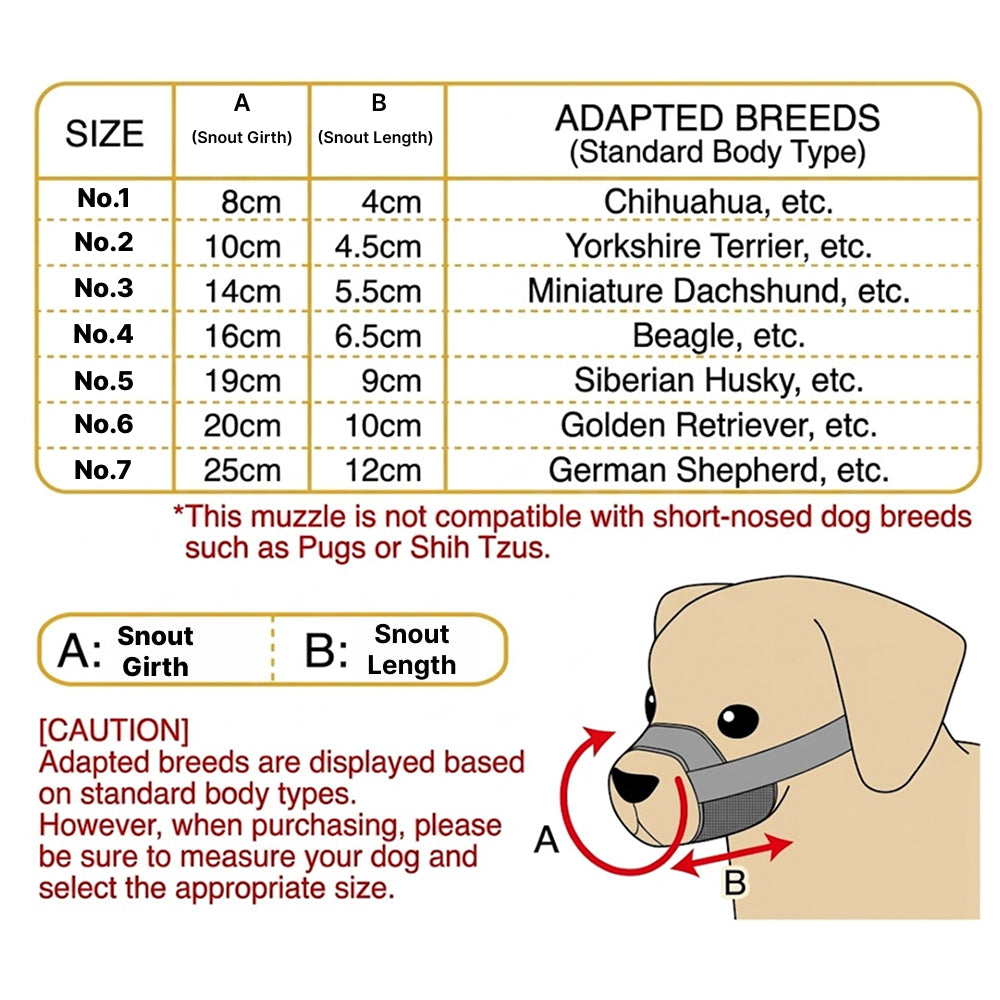 Soft Round Muzzle for Dogs