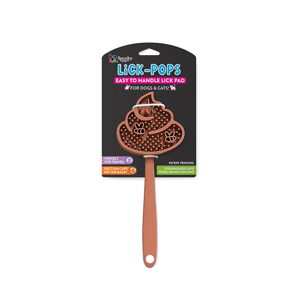Lick Pad Spatula - Poop Emoji Lick-Pops for Dogs