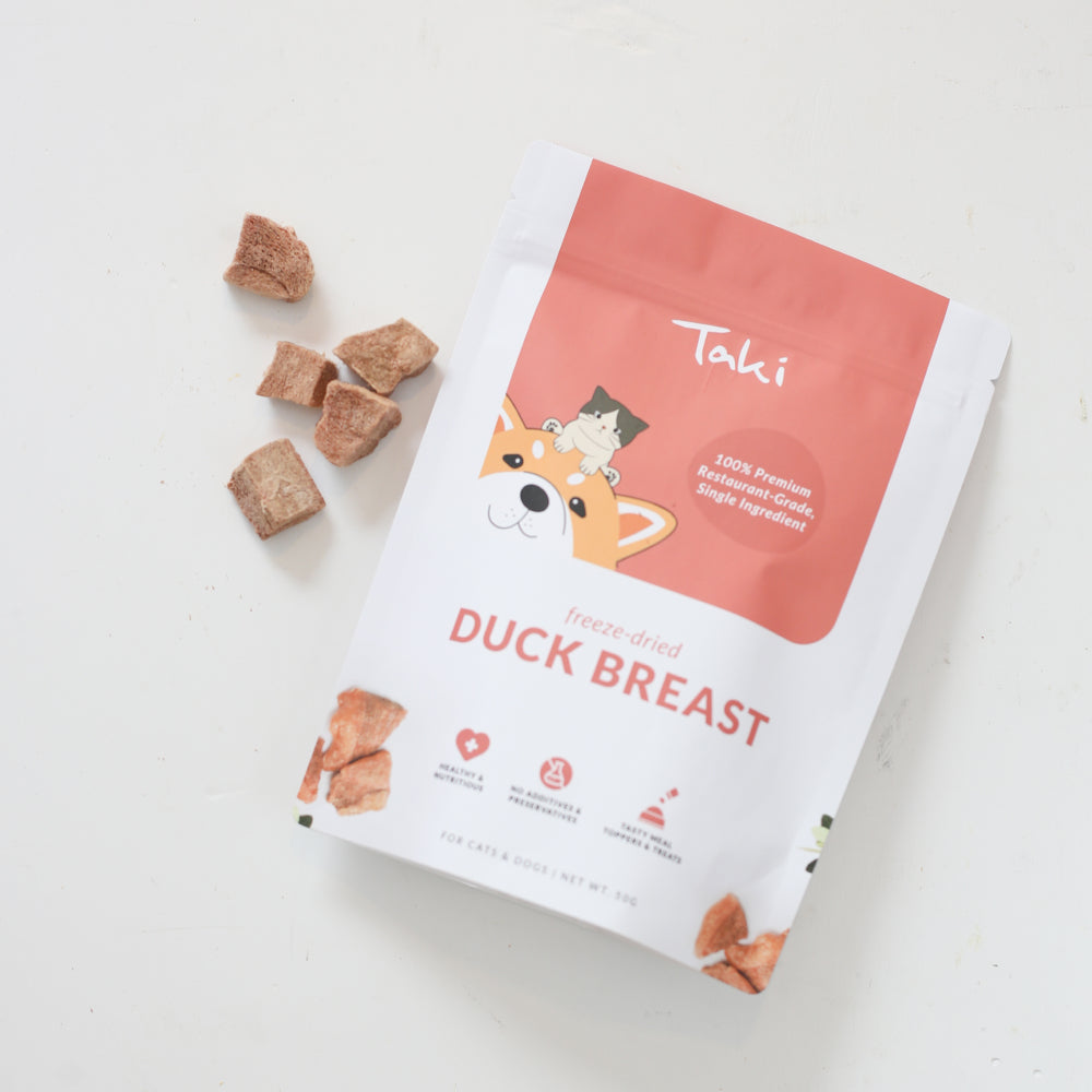 Freeze Dried Duck Breast Treats for Dogs and Cats