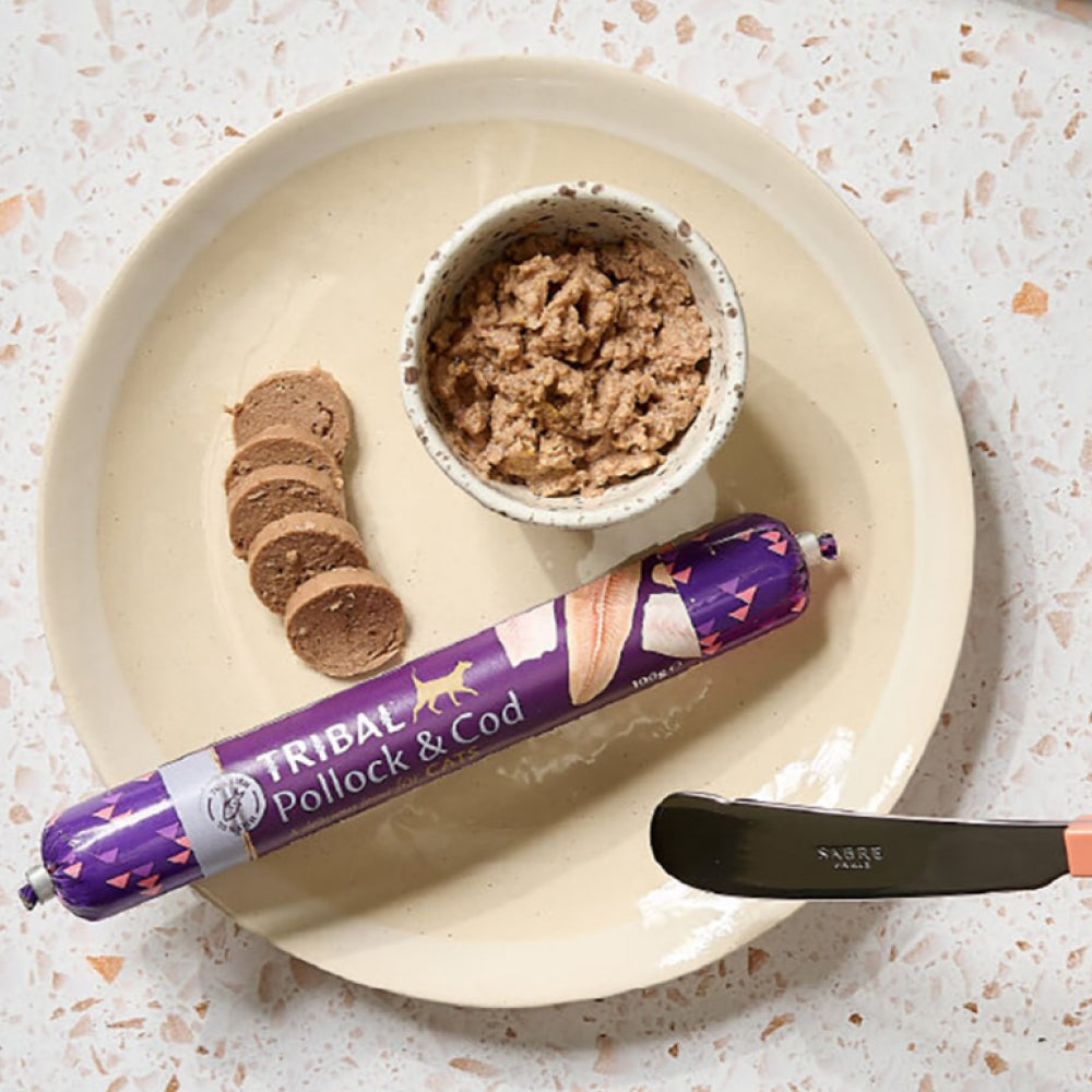 70% Fresh Pollock & Cod Sausage Cat Food