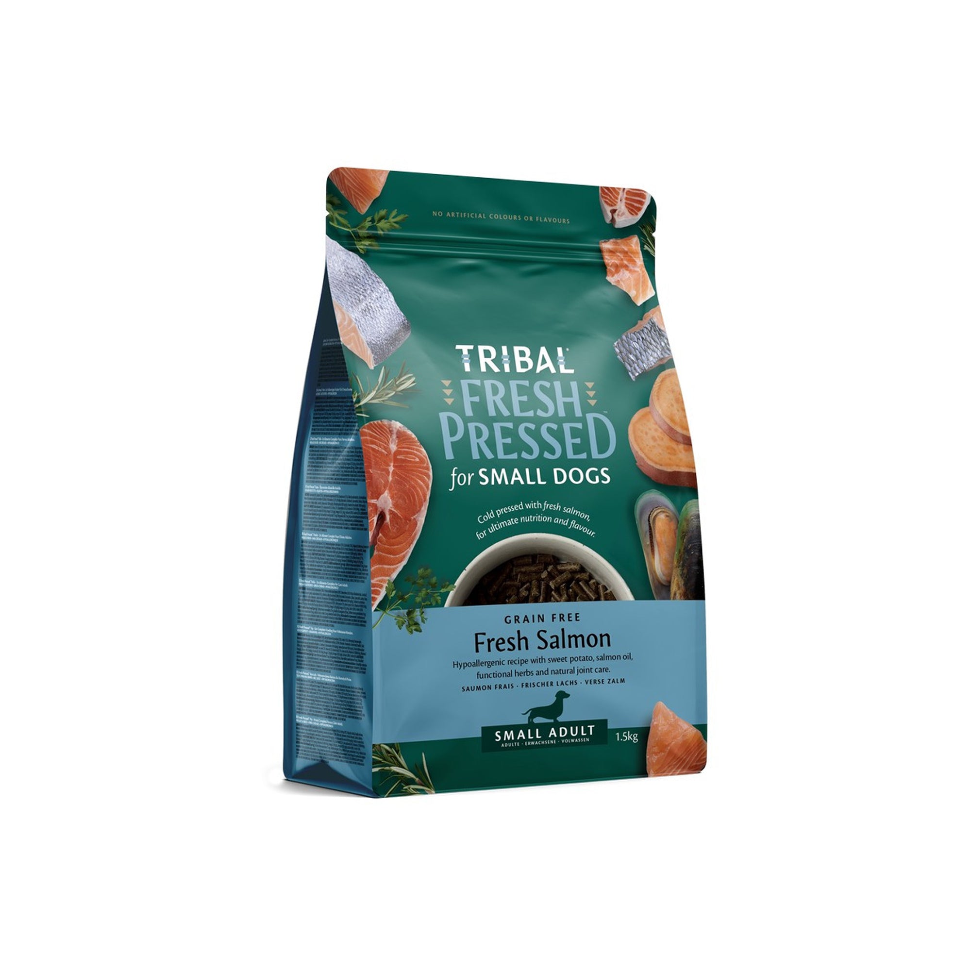 Fresh Pressed Small Breed Salmon Adult Dog Dry Food