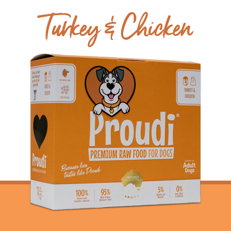 Frozen Turkey & Chicken Raw Dog Food