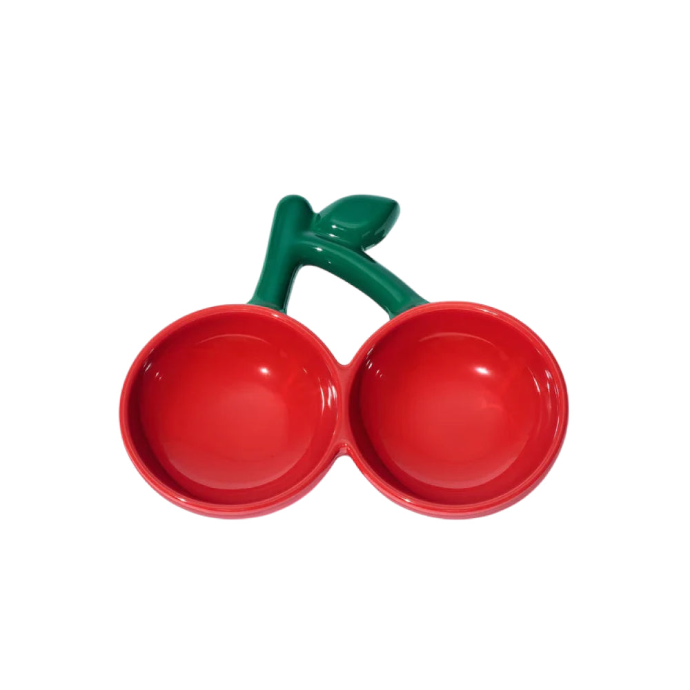 Cherry Ceramic Pet Bowl