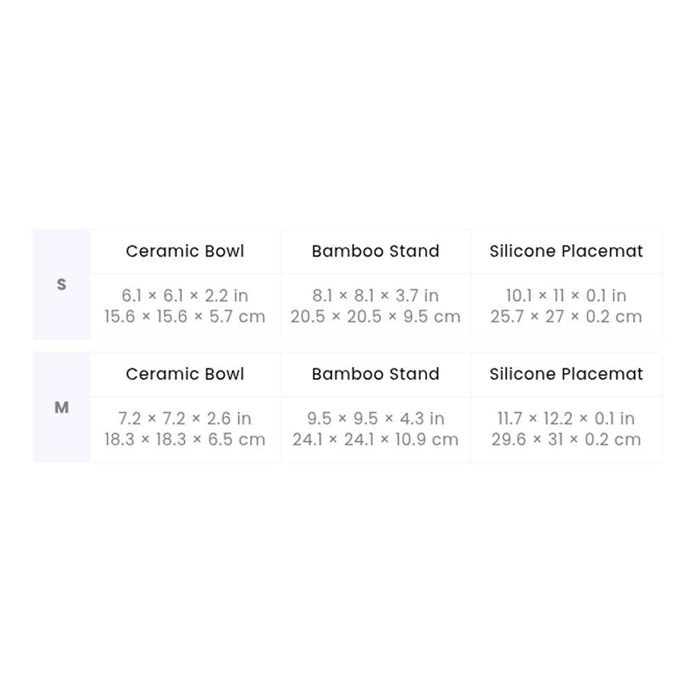 Santal Forest Ceramic Pet Bowl & Mat Set