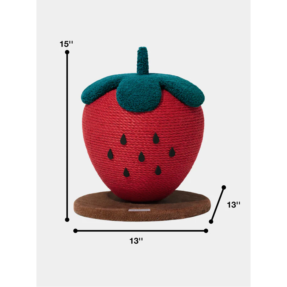 Strawberry Cat Scratching Ball