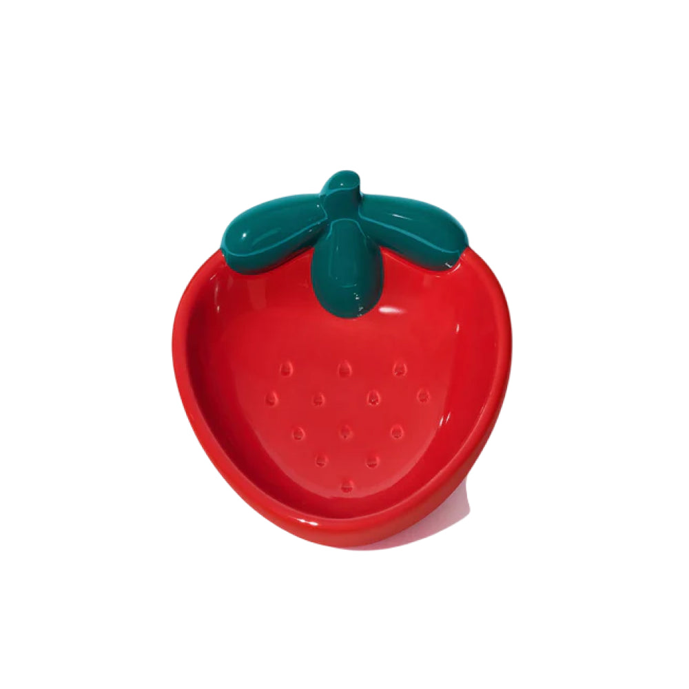 Strawberry Ceramic Pet Bowl