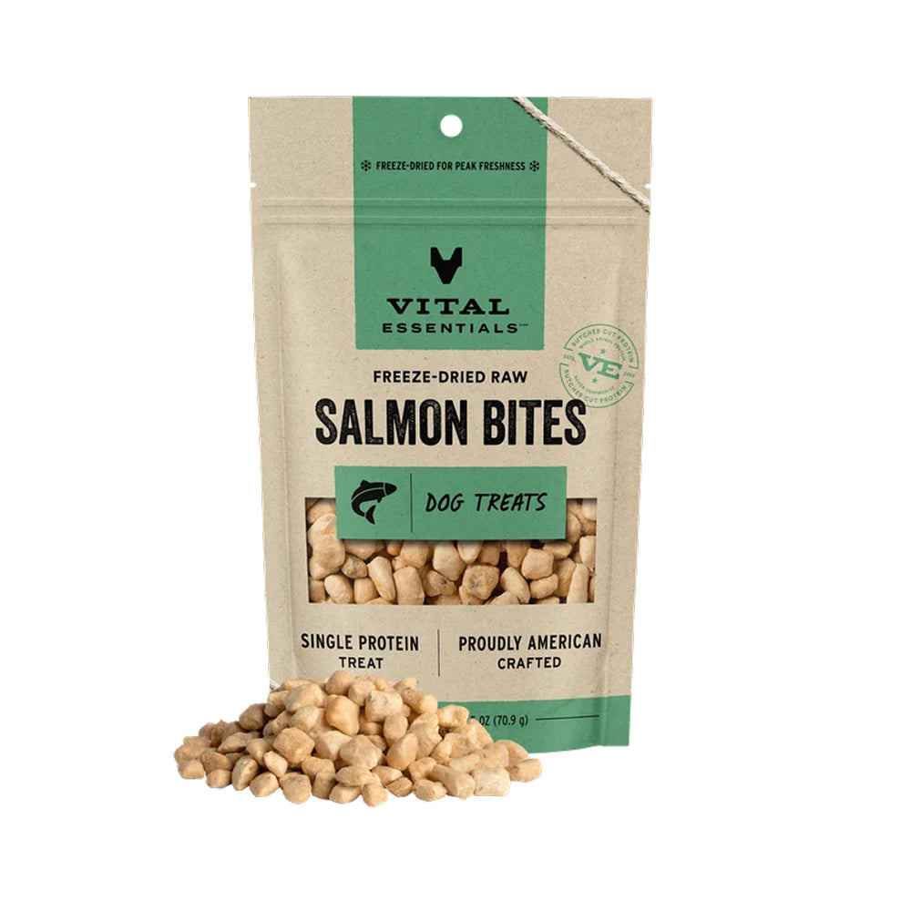 Grain Free Freeze Dried Salmon Bites Dog Treats