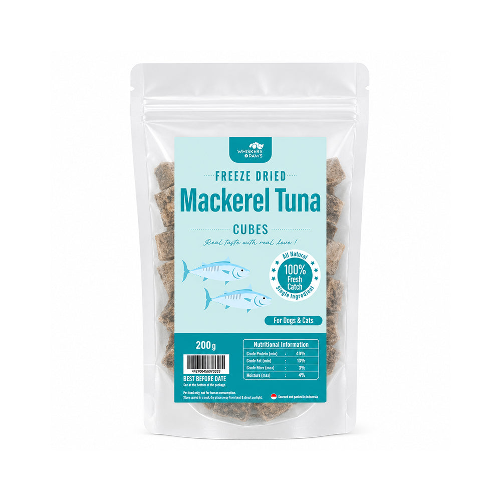 WNP Freeze Dried Mackerel Tuna Treats for Dogs & Cats