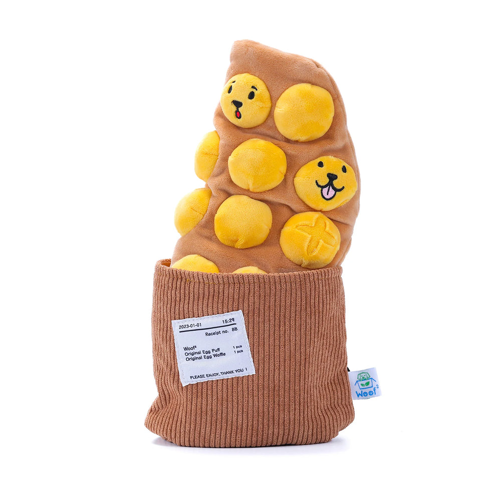 Egg Puff/ Waffle 2-in-1 Nose-work Plush Toy