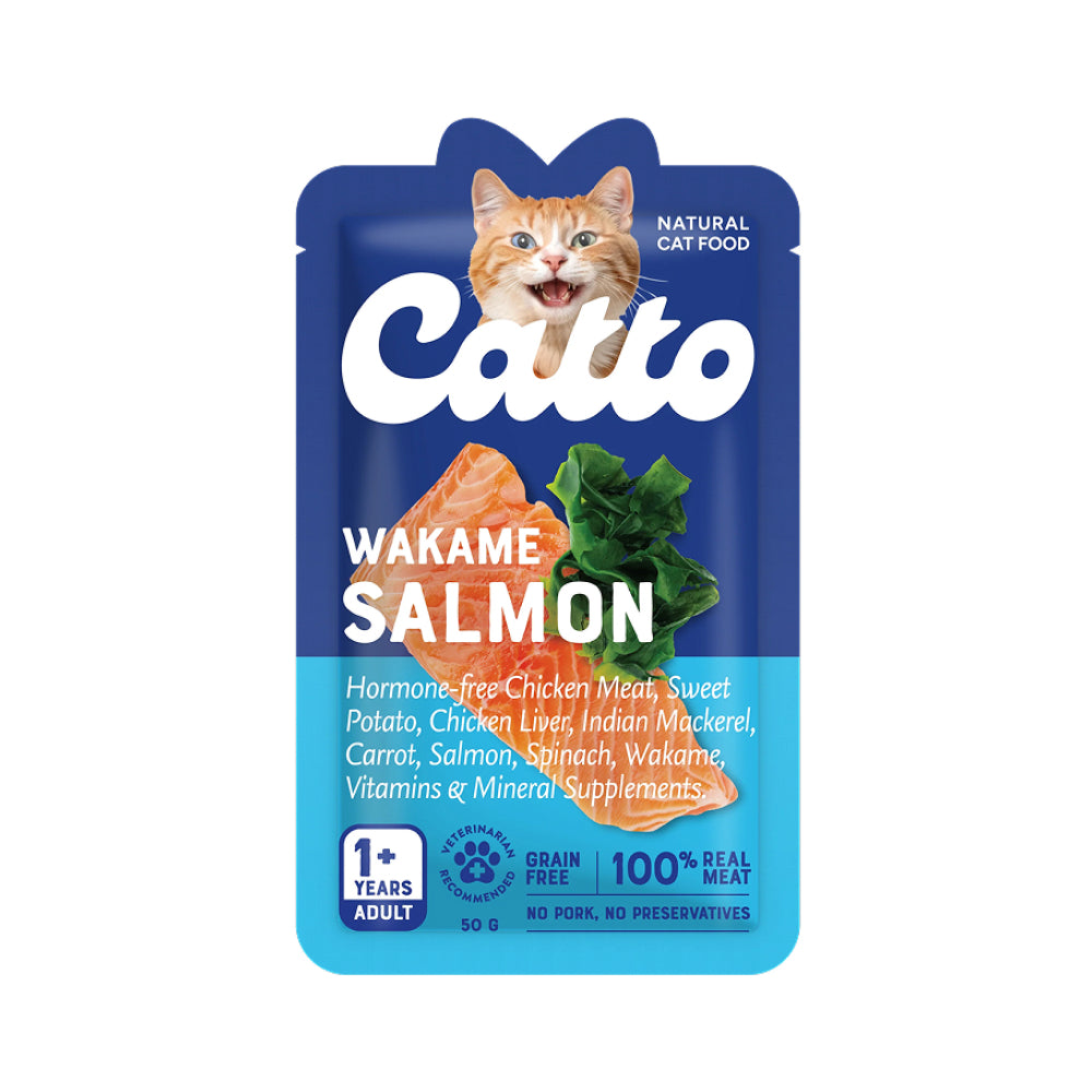 Wakame Salmon Cat Pouch