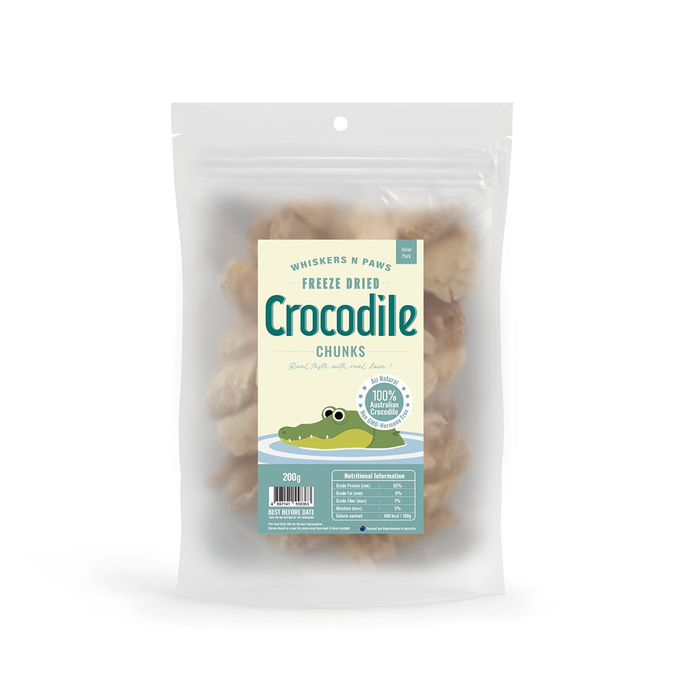 Limited Edition Freeze Dried Crocodile Treats for Dogs & Cats