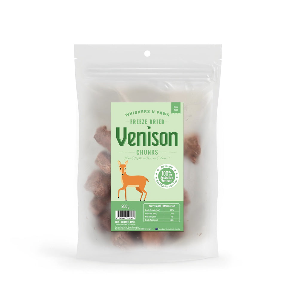 Limited Edition Freeze Dried Venison Treats for Dogs & Cats