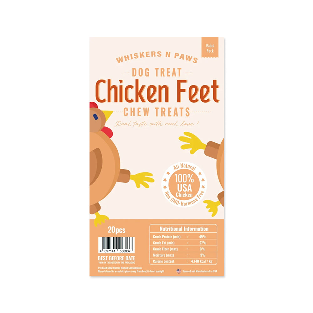 WNP Chicken Feet Dog Chew Treats