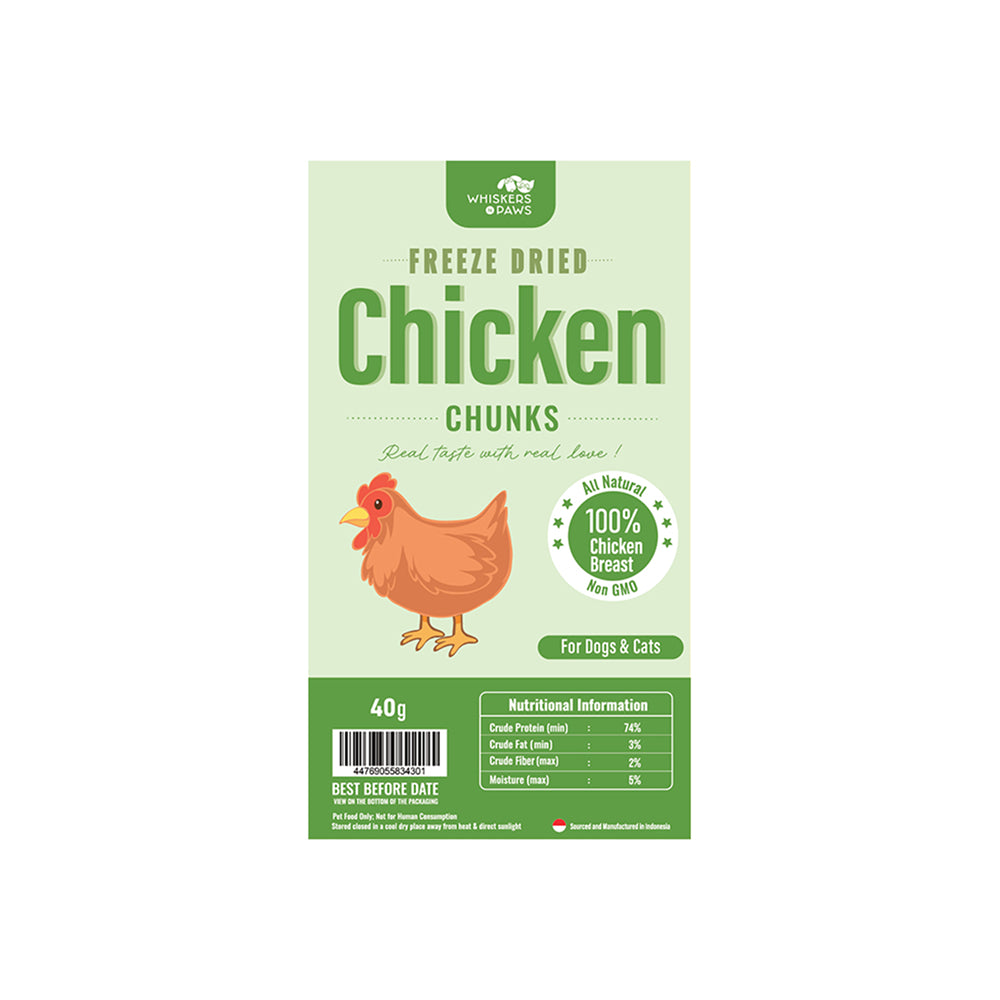 WNP Freeze Dried Chicken Breast Treats for Dogs & Cats