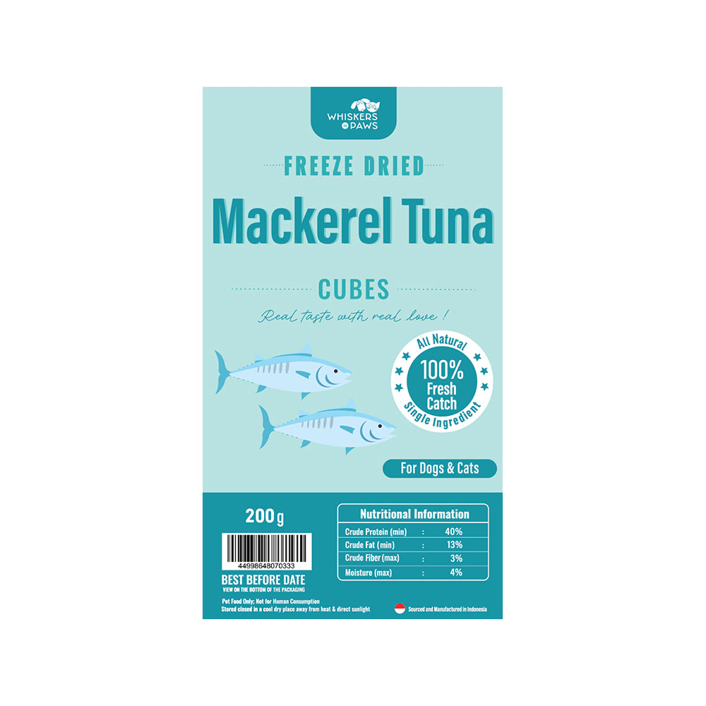 WNP Freeze Dried Mackerel Tuna Treats for Dogs & Cats