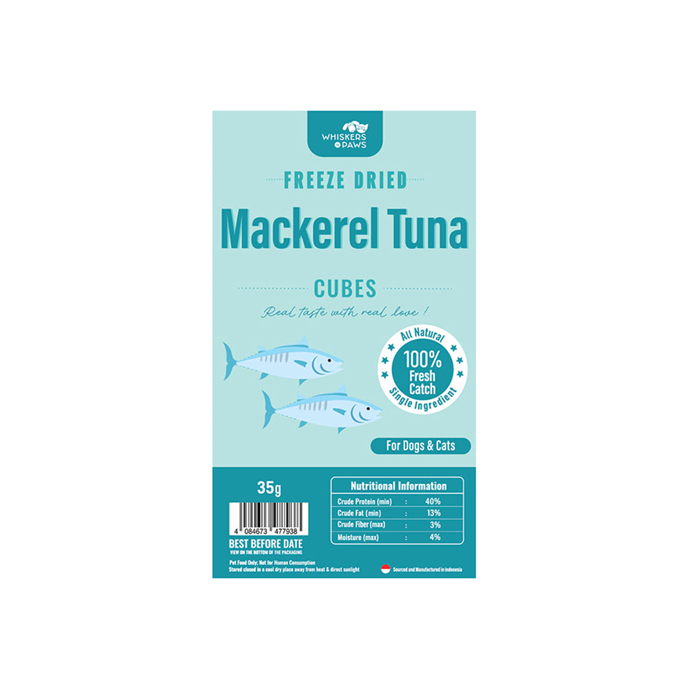 WNP Freeze Dried Mackerel Tuna Treats for Dogs & Cats