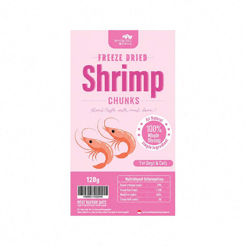 WNP Freeze Dried Shrimp Treats for Dogs & Cats