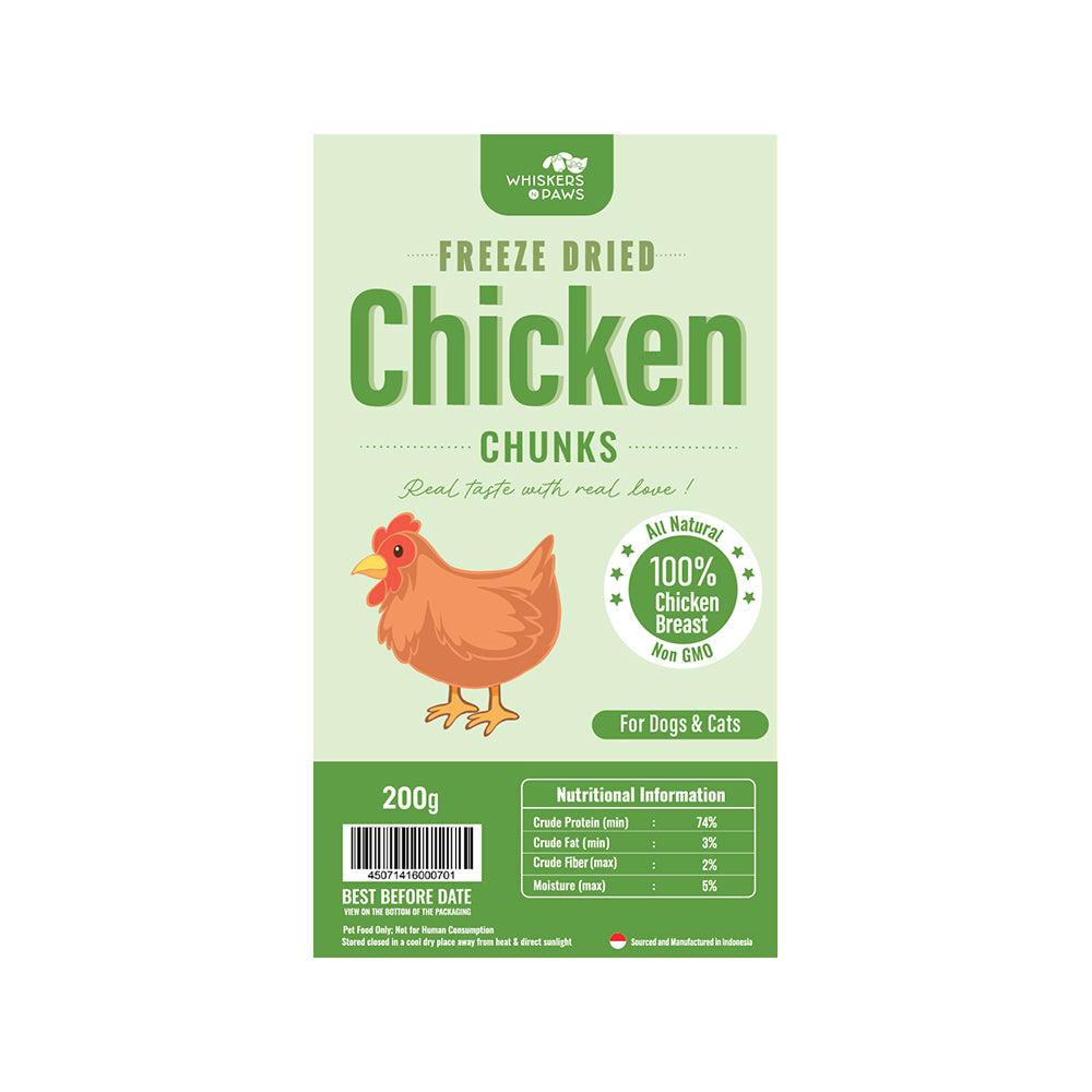 WNP Freeze Dried Chicken Breast Treats for Dogs & Cats