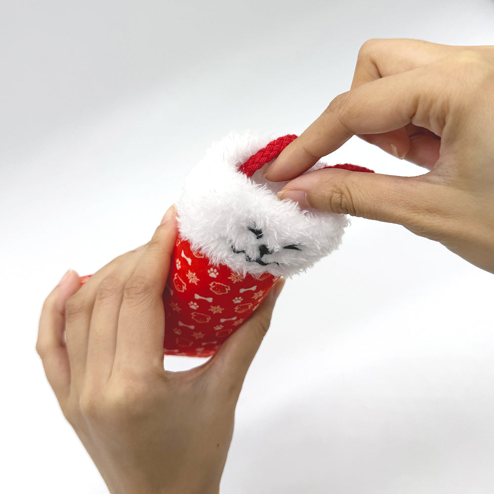 Christmas Stocking Nose-work Plush Toy for Dogs & Cats