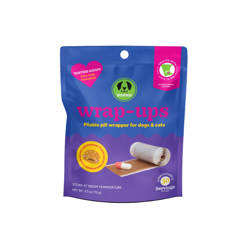 Wrap-Ups - Bacon Cheese Burger Pill Wrapper Treats for Dogs & Cats
