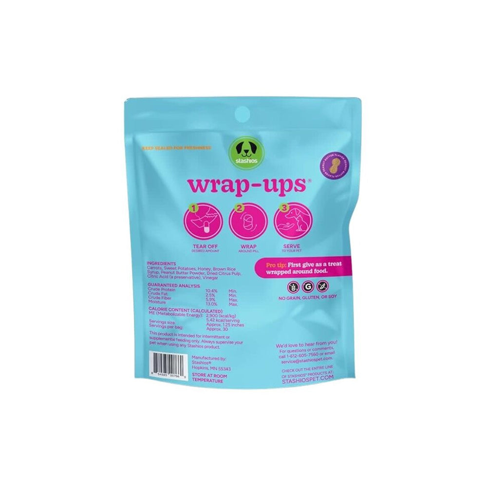 Wrap-Ups - Peanut Butter Pill Wrapper Treats for Dogs & Cats
