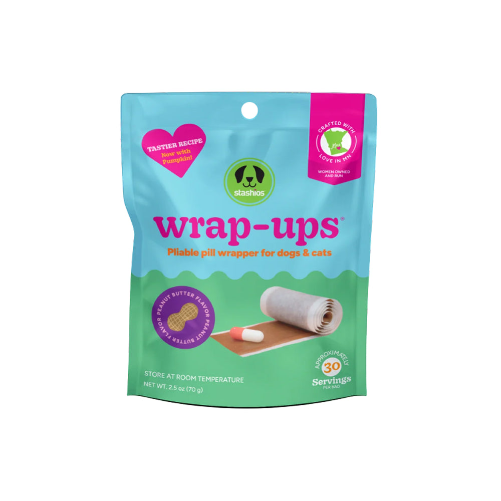Wrap-Ups - Peanut Butter Pill Wrapper Treats for Dogs & Cats