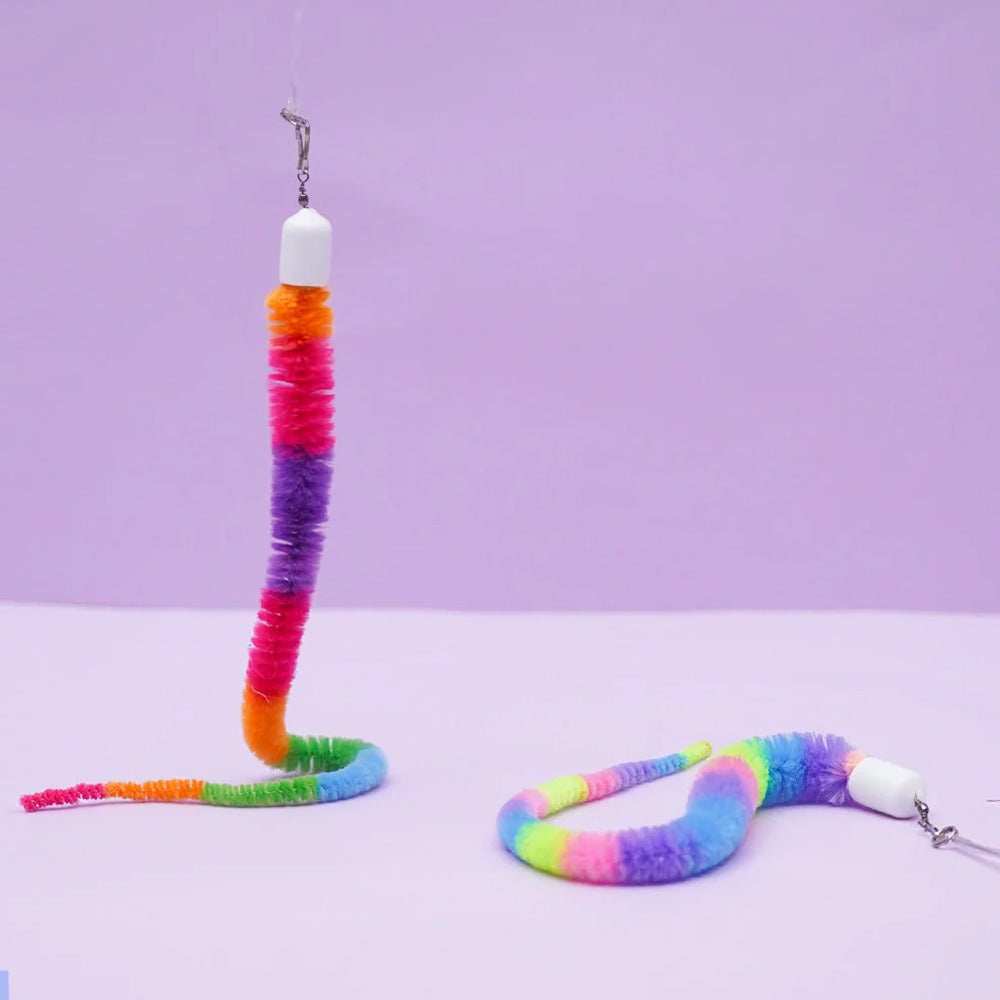 Rainbow Snake Stick Cat Teaser