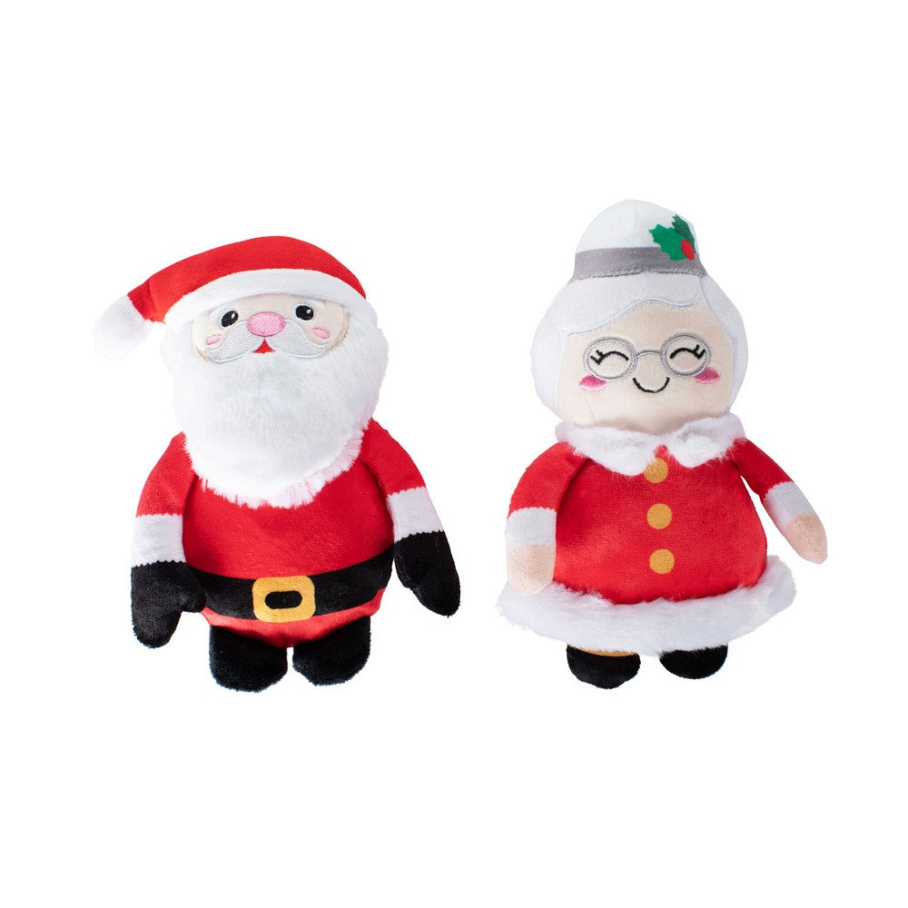Christmas Mr & Mrs Santa Paws Dog Plush Toy
