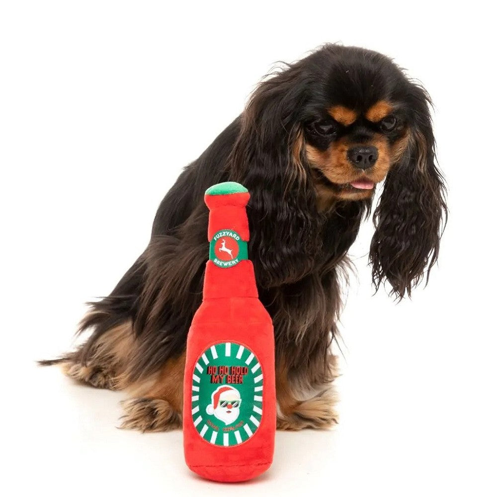 Christmas Ho Ho Hold My Beer Dog Toy