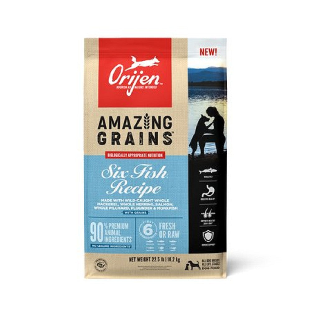 Amazing Grains 6 Fish Formula Adult Dog Dry Food (USA)