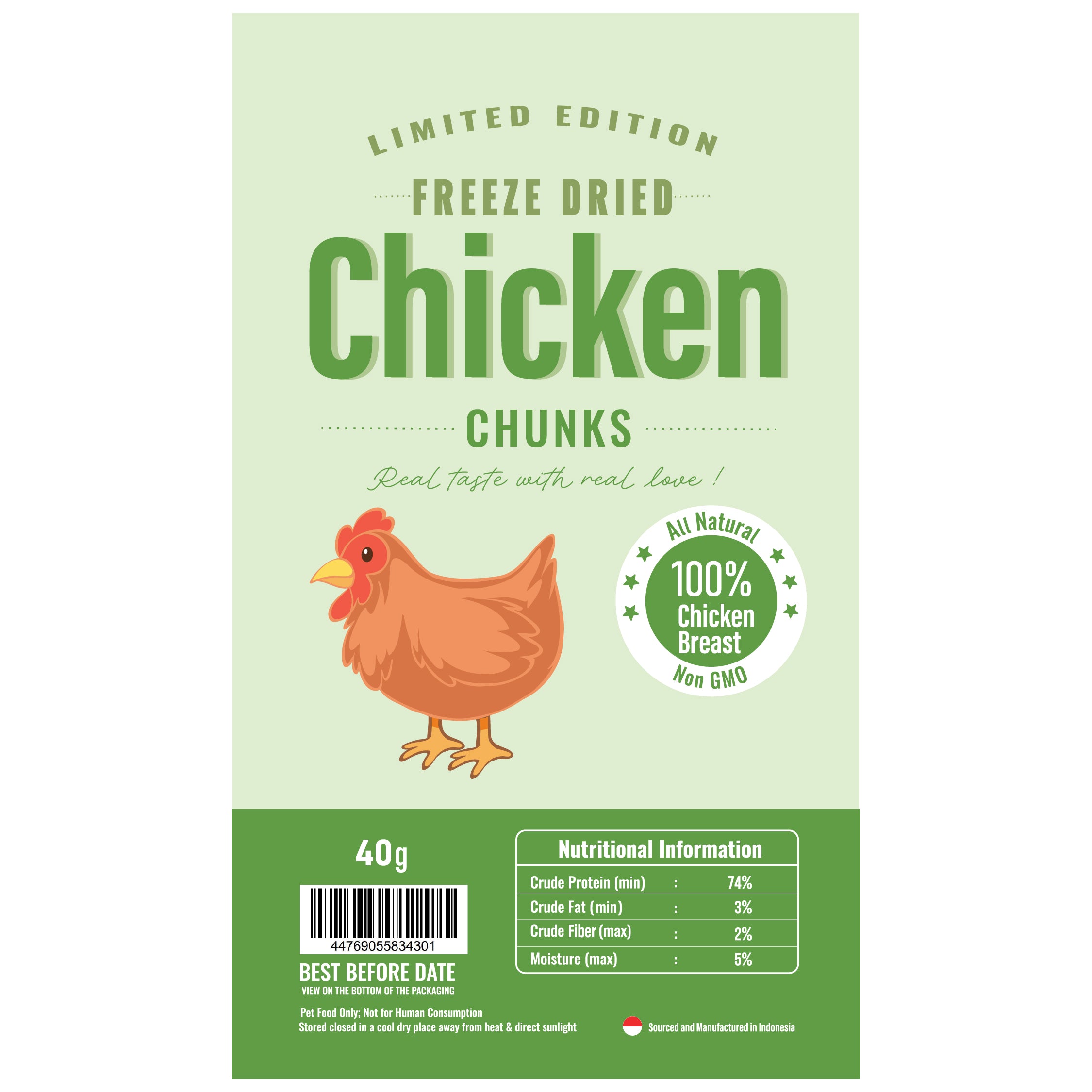 Limited Edition Freeze Dried Chicken Treats for Dogs & Cats