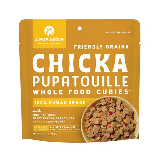 Friendly Grains Single Protein Sous-Vide Chicken Pupatouille Dog Porchetta Cubes