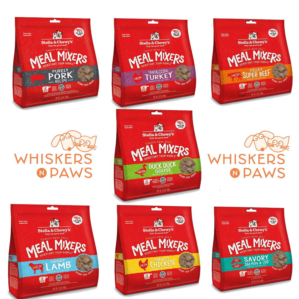 (Free Gift - Assorted Flavour) Freeze Dried Raw Dog Meal Mixers