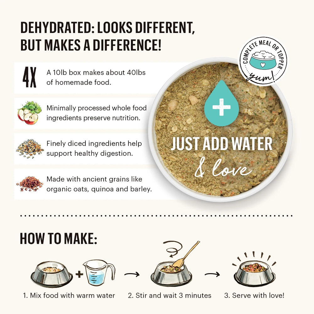 Gourmet Grains Turkey & Fish Complete Dehydrated Dog Food