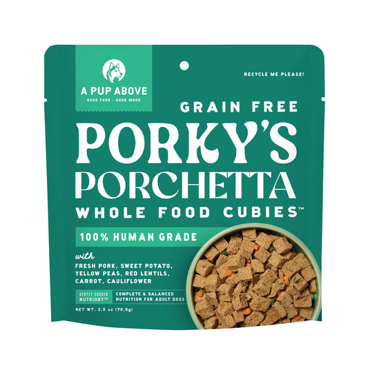 Grain Free Single Protein Sous-Vide Pork's Dog Porchetta Cubes