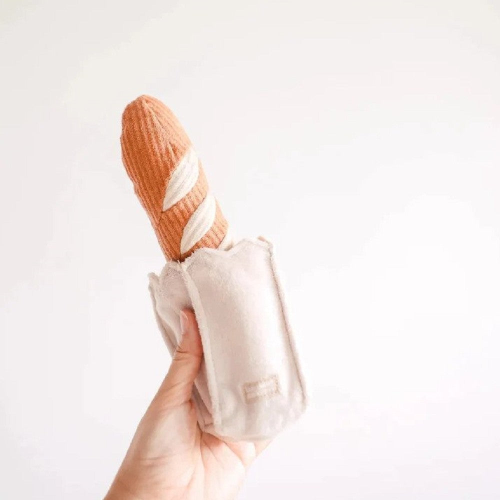 MINI Baguette Pocket & Squeaky Dog Toy