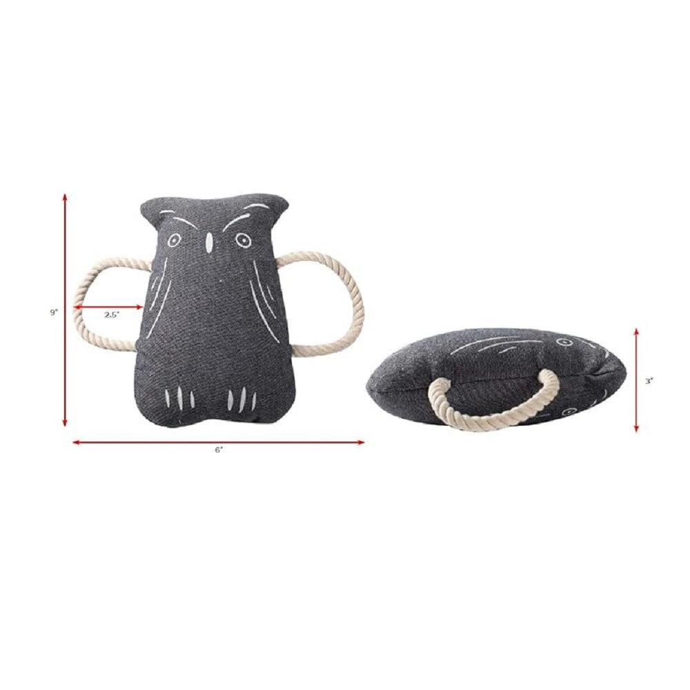 Owl Canvas Dog Rope Toy