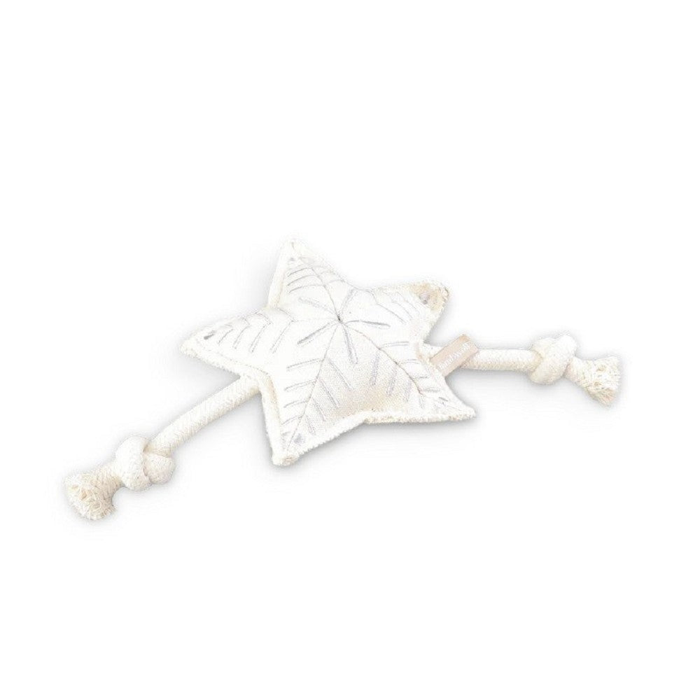 Holiday Star Squeaky Dog Tug Toy