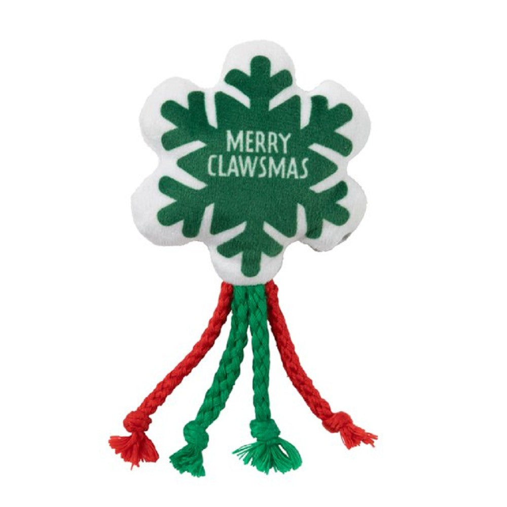 Christmas Merry Clawmas Snowflake Cat Toy